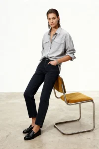 TRENDYOLMİLLA Black High Waist Mom 100% Cotton Non-Stretch jeans