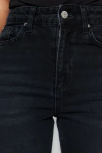 TRENDYOLMİLLA Black High Waist Mom 100% Cotton Non-Stretch jeans - Image 6