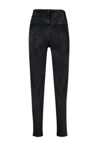 TRENDYOLMİLLA Black High Waist Less Flexible Mom Cut Hem jeans - Image 9