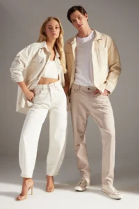 TRENDYOLMİLLA White High Waist barrel 100% Cotton Non-Stretch jeans - Image 6