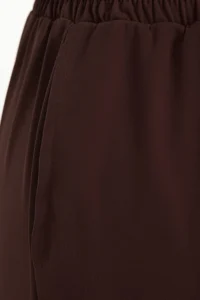 TRENDYOLMİLLA Brown Wide Leg/Rahat Kesim High Waist Flexible Pants - Image 3