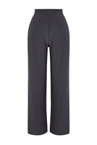 TRENDYOLMİLLA Anthracite Wide Leg/Rahat Kesim High Waist Flexible Pants - Image 9