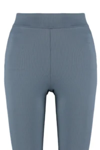 TRENDYOLMİLLA Anthracite Ribbed Flare/flared leg High Waist Flexible Knitting Leggings Pants - Image 7
