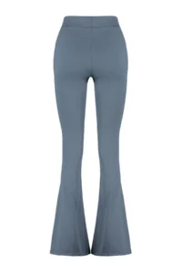 TRENDYOLMİLLA Anthracite Ribbed Flare/flared leg High Waist Flexible Knitting Leggings Pants - Image 8
