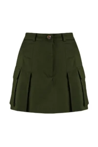 TRENDYOLMiLLA Khaki Cargo with pocket Weaving Skirt Look Shorts - Image 8