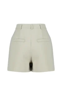 TRENDYOLMiLLA Beige Rib Detailed Weaving Shorts - Image 7