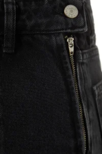 TRENDYOLMiLLA Black slit denim Shorts Skirt - Image 7
