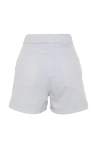 TRENDYOLMiLLA White High Waist Mini denim Shorts - Image 11