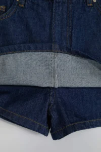 TRENDYOLMiLLA Dark Blue More Sustainable Mini denim Shorts Skirt - Image 6