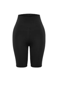 TRENDYOLMİLLA Black High Waist Shaping Biker interlock Knitting Leggings - Image 6