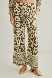 TRENDYOLMİLLA Khaki  Weaving Top and Bottom Set - Image 4