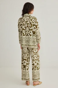 TRENDYOLMİLLA Khaki  Weaving Top and Bottom Set - Image 5