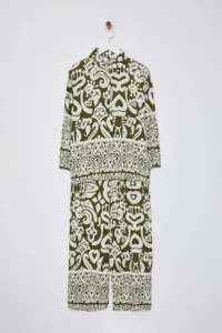 TRENDYOLMİLLA Khaki  Weaving Top and Bottom Set - Image 6