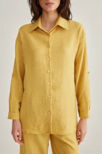 TRENDYOLMİLLA Yellow  Weaving Bottom - Top Set - Image 3