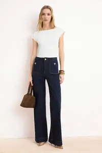 TRENDYOLMİLLA Ecru Fitted Boat Neck Flexible snaps Knitting Bodysuit .D.00029 - Image 2