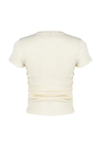 TRENDYOLMİLLA Stone Dog collar Short Sleeve Gather Detailed Flexible Knitting Blouse - Image 8