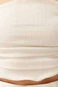TRENDYOLMİLLA Stone Strapless Shirred Flexible Knitting Blouse - Image 5