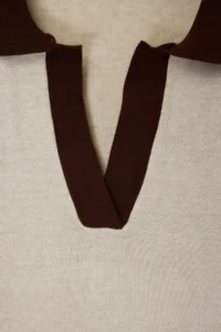 TRENDYOLMİLLA Stone Polo Shirt Shirt Collar T-Shirt Look Blouse - Image 3