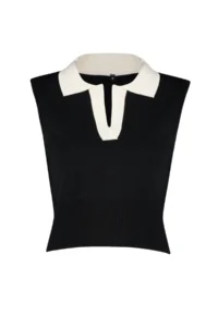 TRENDYOLMİLLA Ecru Polo Shirt Shirt Collar T-Shirt Look Blouse - Image 7