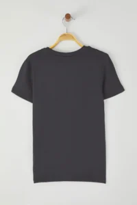 TRENDYOLMİLLA Anthracite Plain Viscous/Soft Material Flexible Knitting Blouse - Image 6