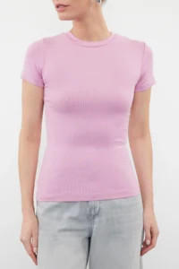 TRENDYOLMİLLA Pink Viscous/Soft Material Body-fitting Flexible Knitting Blouse - Image 3