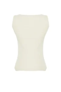 TRENDYOLMİLLA Stone buttoned Fitted Ribbed Flexible Knitting Blouse - Image 8