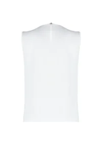 TRENDYOLMİLLA Ecru Shirring Detailed Crew Neck Sleeveless Weaving Blouse - Image 9