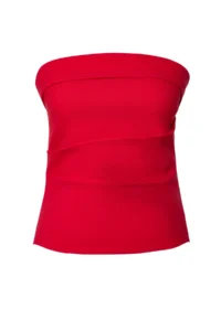 TRENDYOLMİLLA Rejection Strapless Fitted Drapeli Weaving Blouse - Image 6