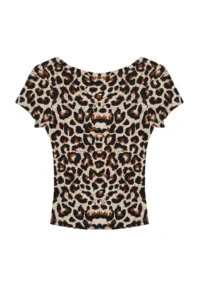 TRENDYOLMİLLA Multicolored Open Back Fitted Flexible Knitting Blouse - Image 6