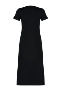 TRENDYOLMİLLA Black with pocket Crew Neck A-line Knitting Midi Dress - Image 8