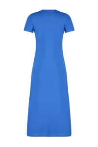 TRENDYOLMİLLA Saks Blue with pocket Crew Neck A-line Knitting Midi Dress - Image 8
