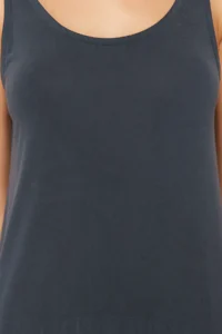 TRENDYOLMİLLA Anthracite More Sustainable Sleeveless Cowl Neck Modal Content shift/Plain Midi Knitting Dress - Image 5