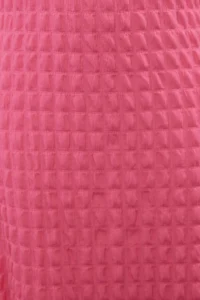 TRENDYOLMİLLA Fuchsia Plain textured A Cut/Life Form Crew Neck textured Maxi Dress - Image 4