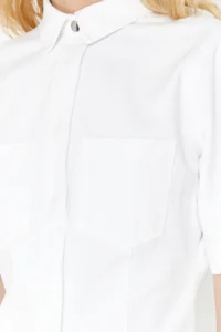 TRENDYOLMİLLA White Stitching Detailed Mini Denim Dress - Image 5