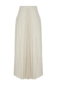 TRENDYOLMİLLA Stone pleated Maxi Flexible Knitting Skirt - Image 6