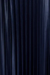 TRENDYOLMİLLA Navy Blue pleated Maxi Flexible Knitting Skirt - Image 6