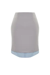 TRENDYOLMiLLA Gray Skirt Detailed Mini Size Weaving Skirt - Image 7