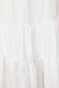 TRENDYOLMiLLA Ecru Skirt Ucu Lace Detailed linen look flared Maxi Weaving Skirt - Image 5
