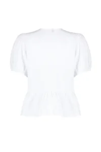 TRENDYOLMİLLA Ecru Front Binding Detailed Oversized Weaving Shirt - Image 8
