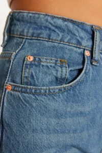 TRENDYOLMİLLA Mavi More Sustainable High Waist Wide Leg Wide Leg 100% Cotton Non-Stretch jeans - Image 5