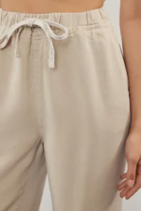 TRENDYOLMİLLA Beige More Sustainable 100% Tencel™ Elastic Waist High Waist jeans - Image 5