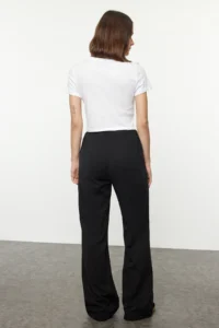 TRENDYOLMİLLA More Sustainable Black 100% Tencel™ Elastic Waist High Waist jeans - Image 3