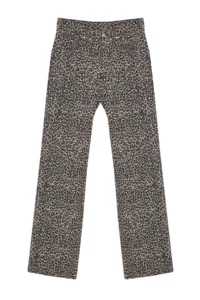 TRENDYOLMİLLA Multicolored Leopard Printed Brown High Waist Wide Leg jeans - Image 6