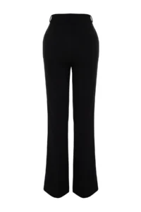 TRENDYOLMİLLA Black Bootcut/Boots Hem Weaving Pants - Image 8