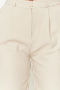 TRENDYOLMİLLA Beige Wide Leg/Wide Leg Weaving Pants - Image 5