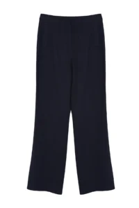 TRENDYOLMİLLA Navy Blue Linen Look Wide Leg/Wide Leg High Waist Weaving Pants - Image 7