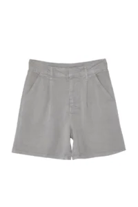 TRENDYOLMiLLA Gray 100% Tencel™ pleated denim Shorts - Image 8