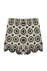 TRENDYOLMiLLA Navy Blue Thin Cotton Crochet Knitting Detailed Shorts - Image 6