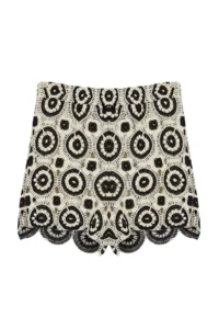 TRENDYOLMiLLA Navy Blue Thin Cotton Crochet Knitting Detailed Shorts - Image 7