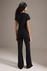 TRENDYOLMİLLA Black Fitted Flexible Knitting Bottom - Top Set - Image 4